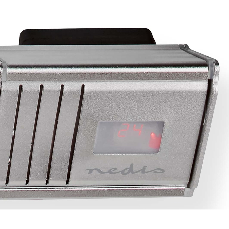 Elemento calefactor para exteriores 100W/2000W/230V IP65 + control remoto