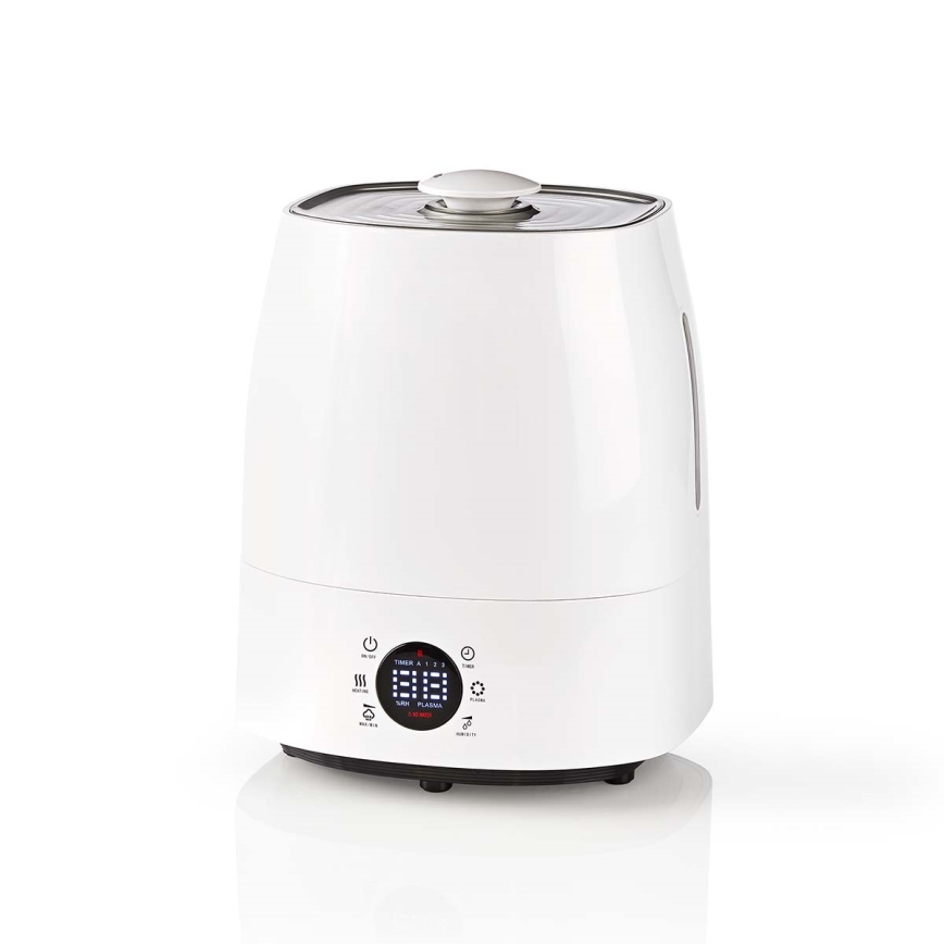 Nedis HUMI120CWT - Humidificador con pantalla LED 5,5 l 110W/230V