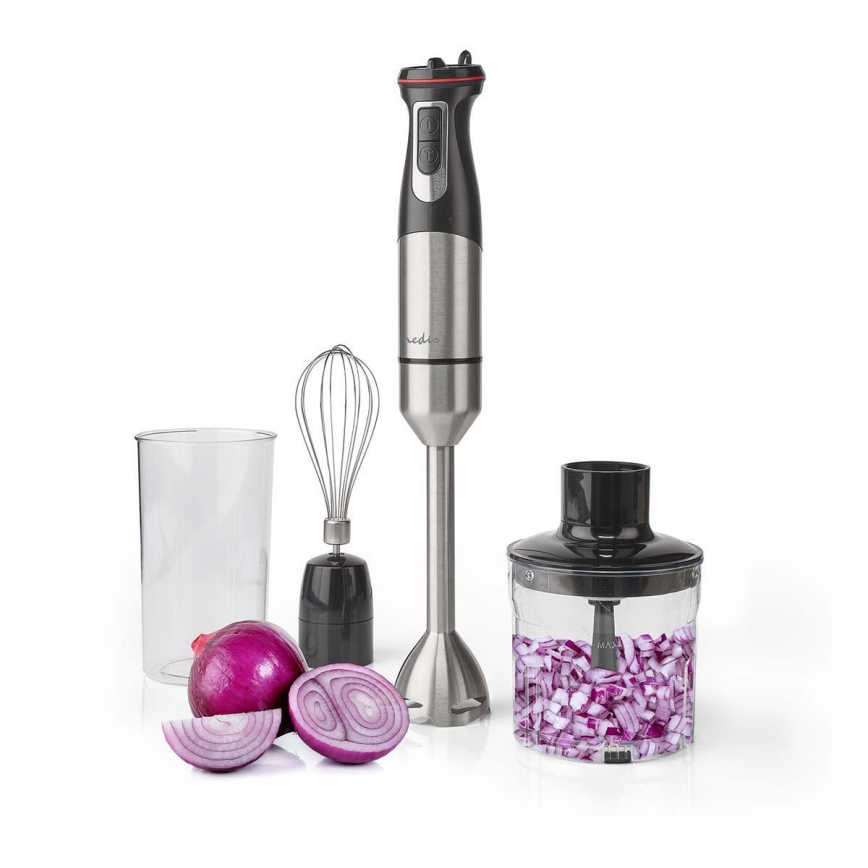 Batidora de mano 4en1 800W/230V acero inoxidable