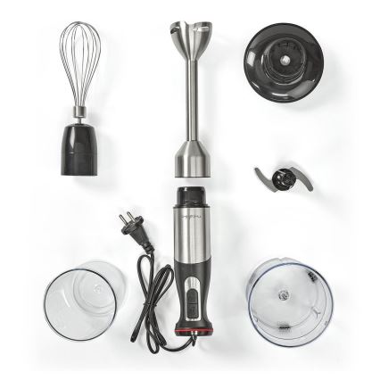 Batidora de mano 4en1 800W/230V acero inoxidable