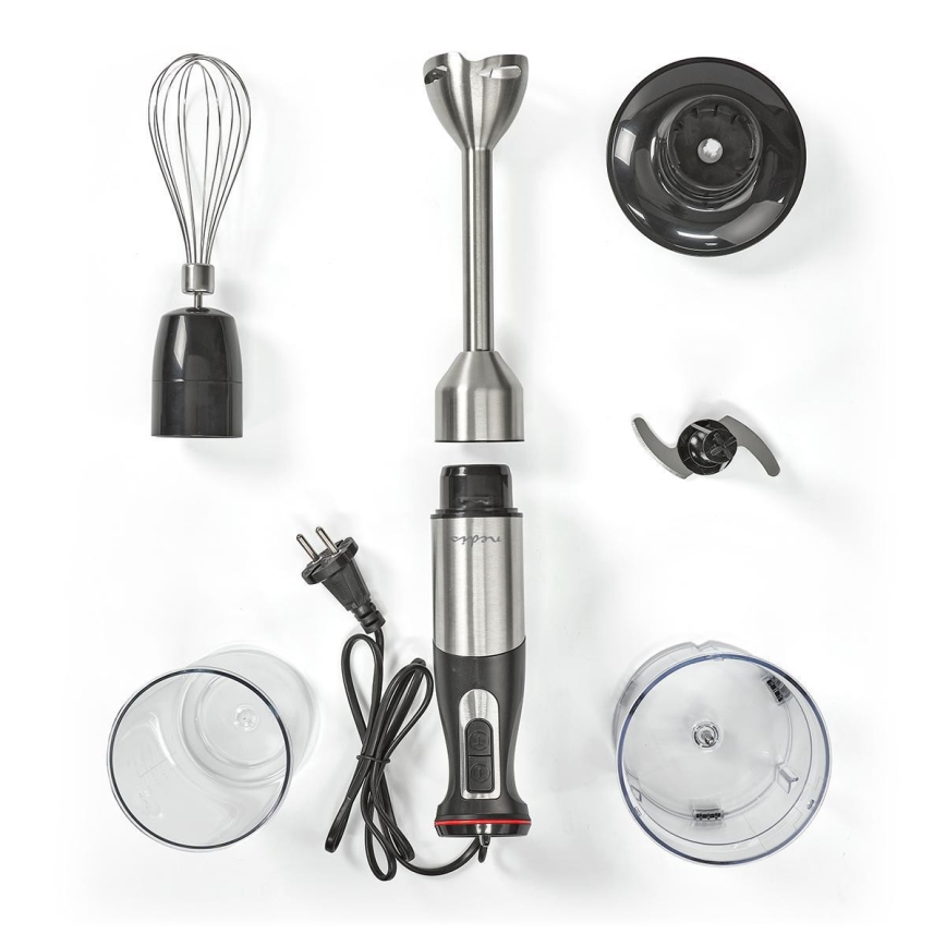 Batidora de mano 4en1 800W/230V acero inoxidable