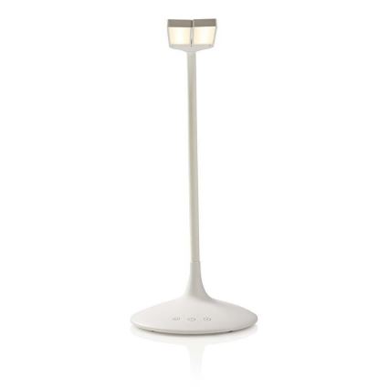 Lámpara de mesa LED regulable LED/6W/5V 2200 mAh blanca