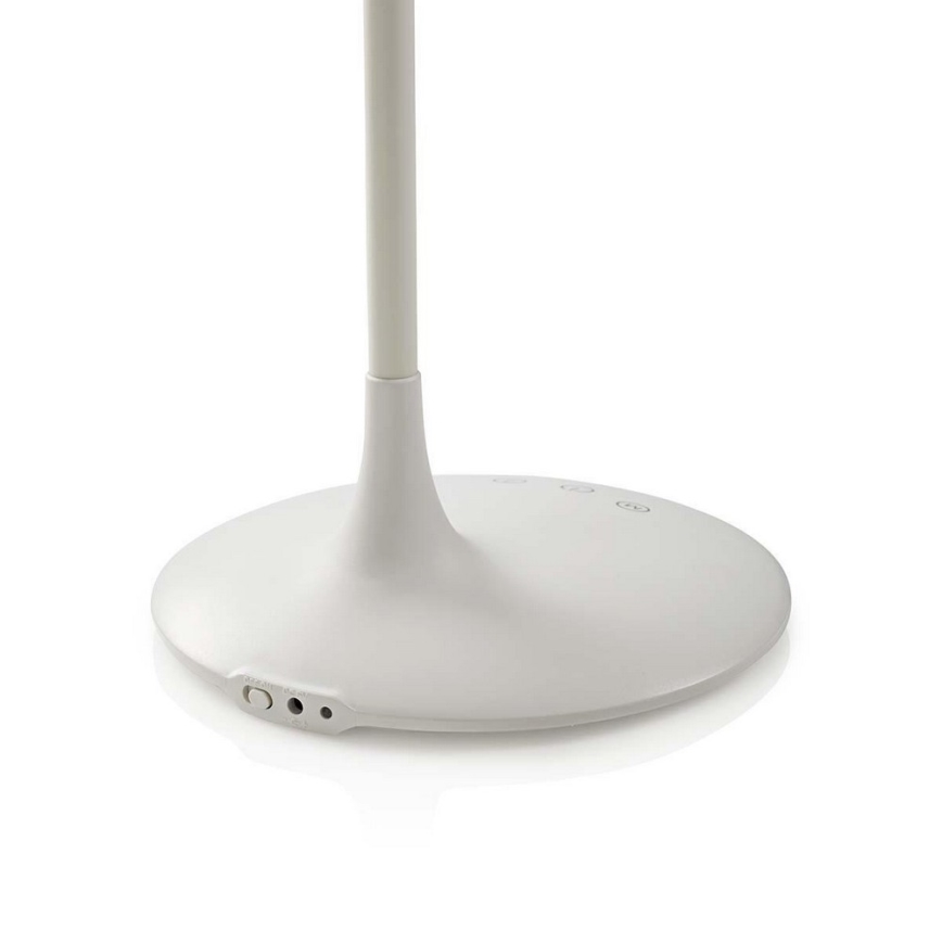 Lámpara de mesa LED regulable LED/6W/5V 2200 mAh blanca