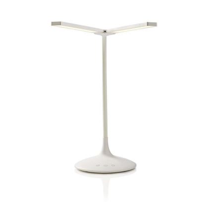Lámpara de mesa LED regulable LED/6W/5V 2200 mAh blanca