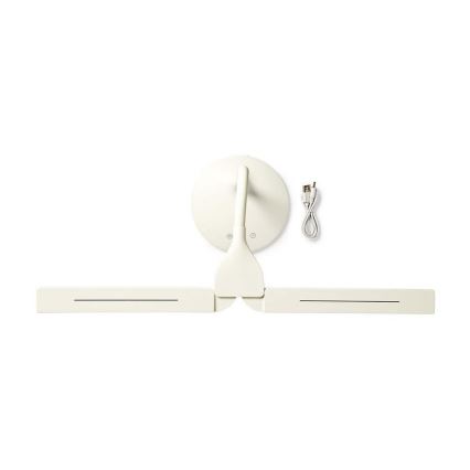 Lámpara de mesa LED regulable LED/6W/5V 2200 mAh blanca