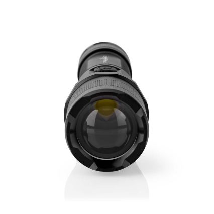 Linterna LED recargable regulable de aluminio LED/10W/5V 2200 mAh IPX4 negra