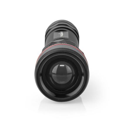 Linterna LED recargable de aluminio regulable LED/10W/5V 2200 mAh IPX7 negra