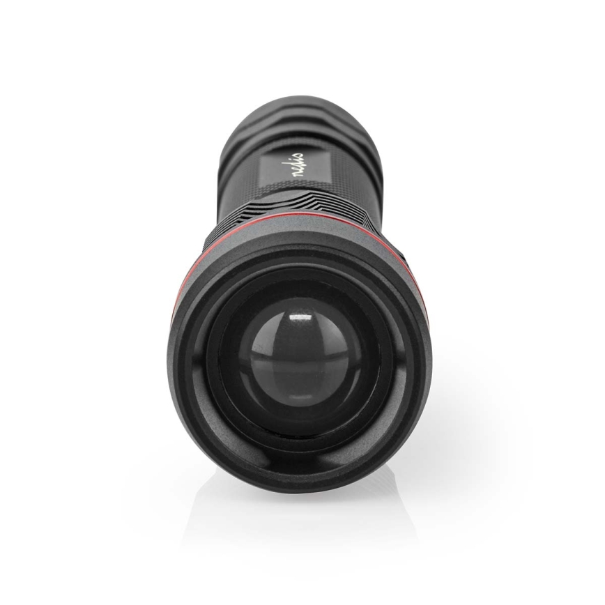 Linterna LED recargable de aluminio regulable LED/10W/5V 2200 mAh IPX7 negra