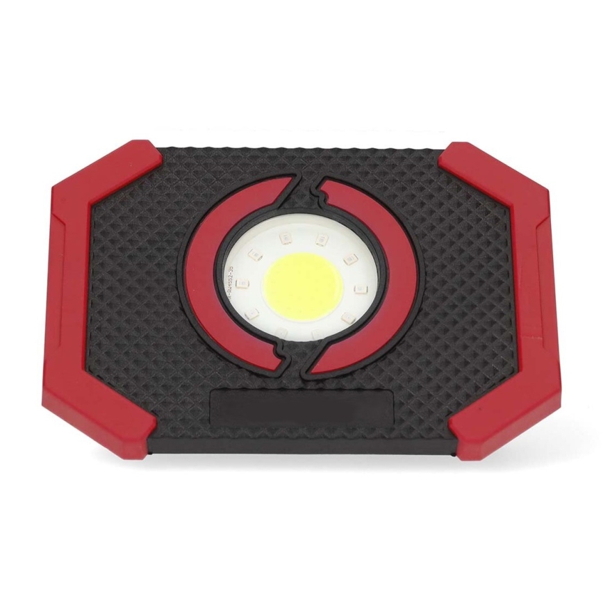 Nedis LWORR10RD - Proyector LED recargable y regulable con power bank LED/10W/3000 mAh IPX2