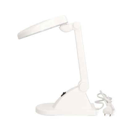 Lámpara de escritorio LED con lupa LED/6W/230V blanca