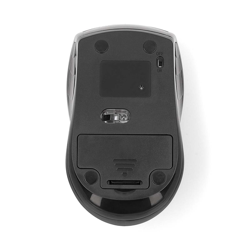 Ratón inalámbrico 800/1200/1600 DPI 2xAAA negro