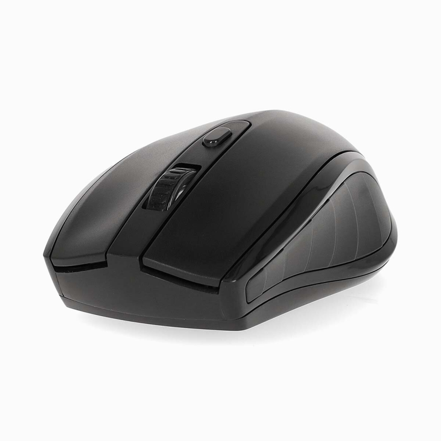 Ratón inalámbrico 800/1200/1600 DPI 2xAAA negro