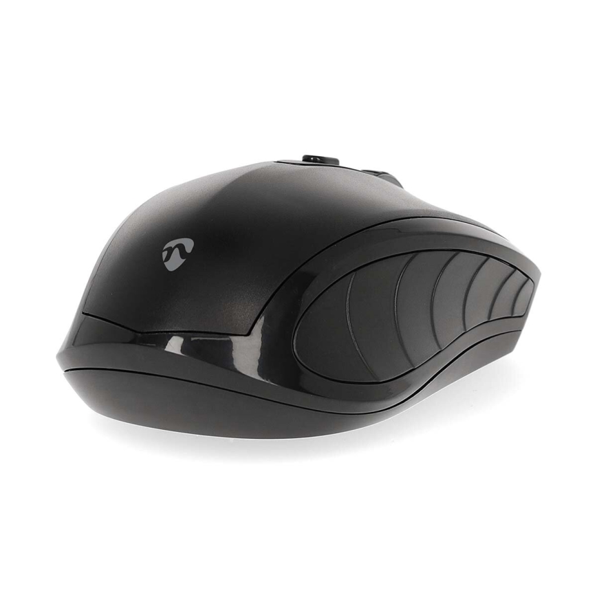 Ratón inalámbrico 800/1200/1600 DPI 2xAAA negro