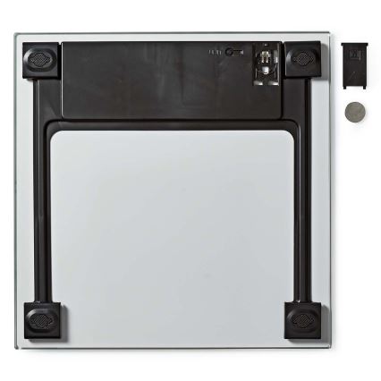 Báscula personal digital 1x CR2032 blanca