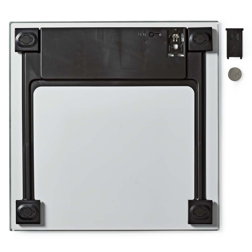 Báscula personal digital 1x CR2032 blanca