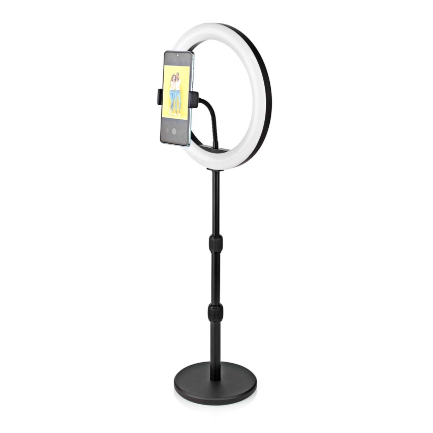 Lámpara LED regulable con soporte y soporte para vlogging LED/6W/USB 2700-6700K