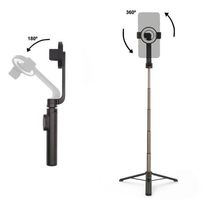 Palo de selfie plegable magnético 2 en 1 con trípode + mando a distancia