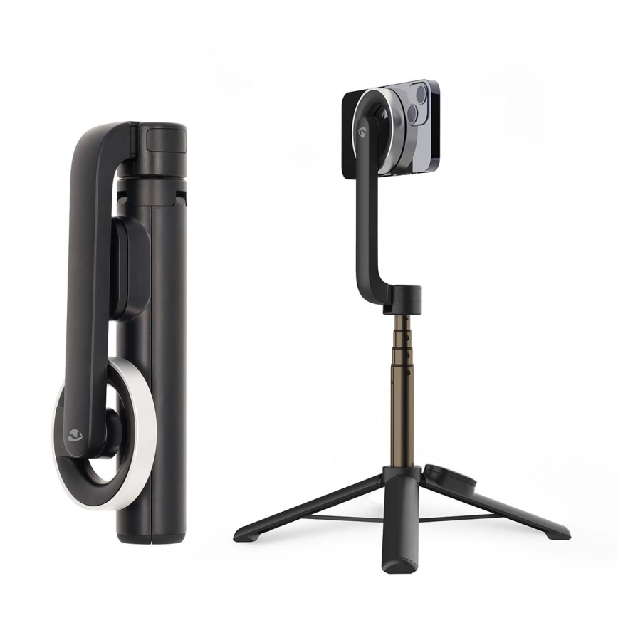 Palo de selfie plegable magnético 2 en 1 con trípode + mando a distancia