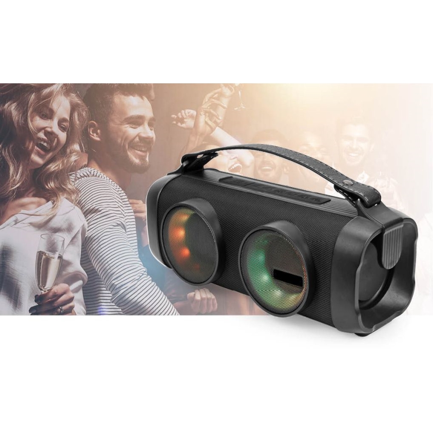 Altavoz LED RGB recargable 24W/3000 mAh IPX5