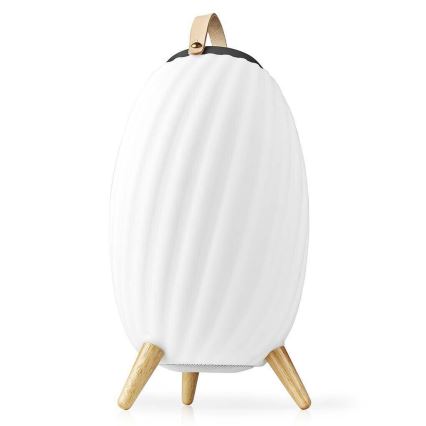 Nedis SPBT35805WT-LEDRGB Lámpara de mesa recargable con altavoz 60W/2200 mAh IPX5