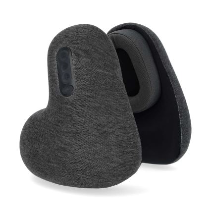 Almohada de viaje con auriculares inalámbricos integrados 400 mAh gris