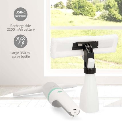 Limpiacristales recargable 12W/2200 mAh IPX4