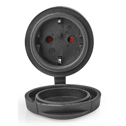 Enchufe inteligente 3680W/230V/Schuko Tipo F/16A Wi-Fi IP44 negro