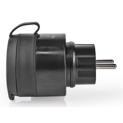 Enchufe inteligente 3680W/230V/Schuko Tipo F/16A Wi-Fi IP44 negro
