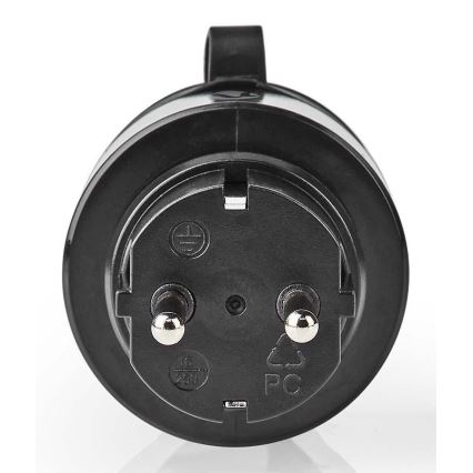 Enchufe inteligente 3680W/230V/Schuko Tipo F/16A Wi-Fi IP44 negro