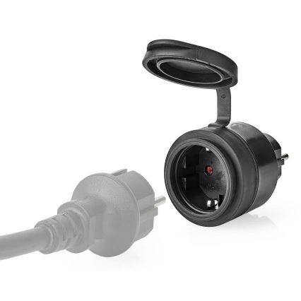 Enchufe inteligente 3680W/230V/Schuko Tipo F/16A Wi-Fi IP44 negro