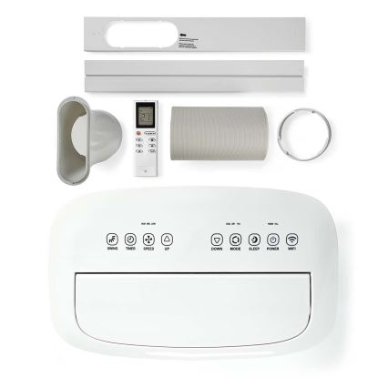 Aire acondicionado móvil inteligente 3en1 con accesorios completos 1800W/230V 16000 BTU Wi-Fi + control remoto