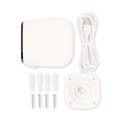 Cámara recargable inteligente para exteriores con sensor SmartLife 4MP Quad HD 1440p 5V/5200mAh Wi-Fi Tuya IP66