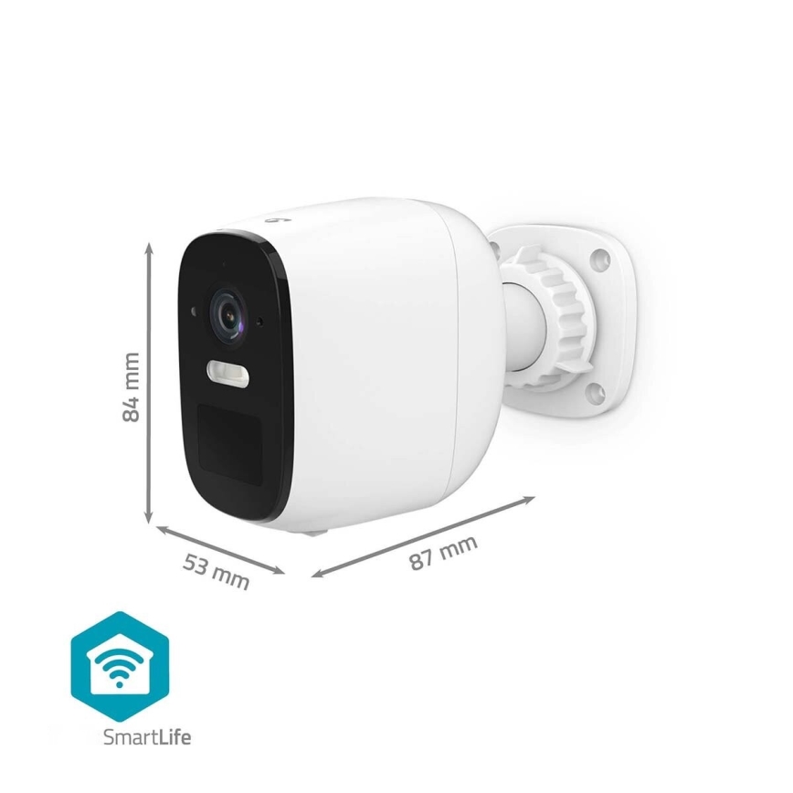 Cámara recargable inteligente para exteriores con sensor SmartLife 4MP Quad HD 1440p 5V/5200mAh Wi-Fi Tuya IP66