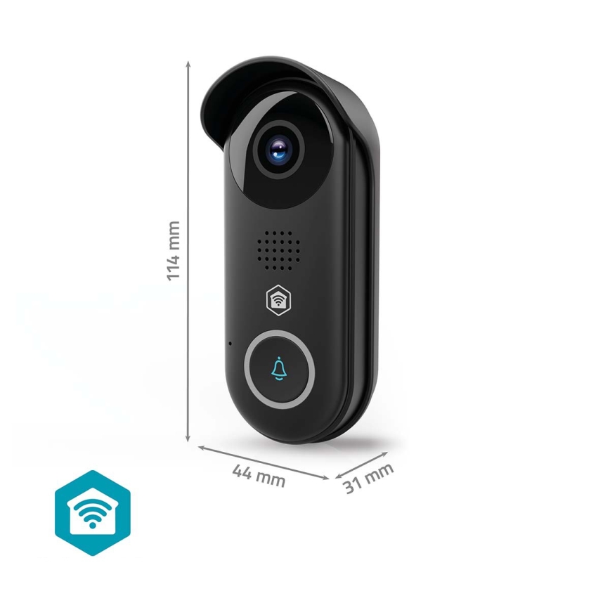 Timbre de vídeo inteligente SmartLife con sensor de movimiento 5V Full HD 1080p IP54 Wi‑Fi Tuya