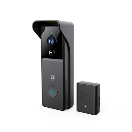 Timbre inteligente con cámara y sensor de movimiento SmartLife, batería 4400 mAh, Full HD 1296p, IP44, Wi-Fi, compatible con Tuya