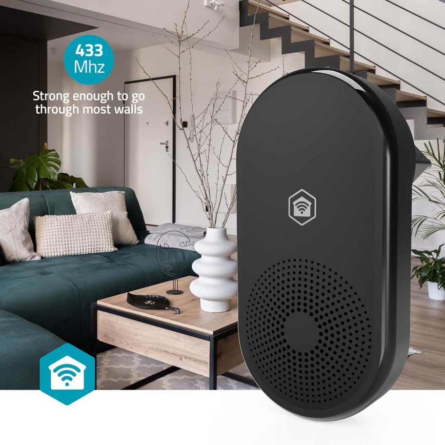 Gong para timbre SmartLife Wi-Fi, negro