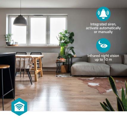 Cámara inteligente Smartlife 5V 3 MP Full HD 1296p Wi-Fi Tuya