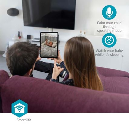 Cámara inteligente Smartlife 5V 3MP Full HD 1296p Wi-Fi