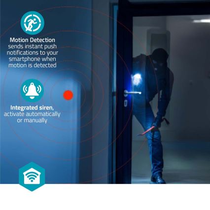 Cámara inteligente Smartlife 5 V 3 MP Full HD (1296p) Wi‑Fi, compatible con Tuya