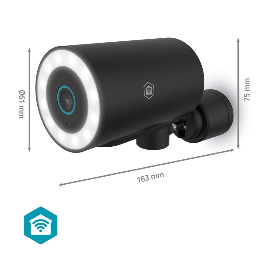 Cámara inteligente para exteriores SmartLife 5V 4K 8MP 3840x2160p IP65 Wi-Fi Tuya