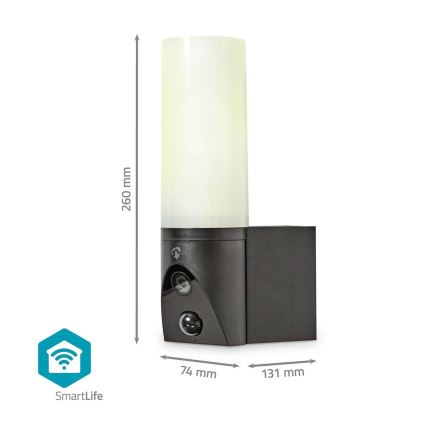 Cámara exterior inteligente SmartLife Full HD 1080p con iluminación LED Wi-Fi Tuya IP65