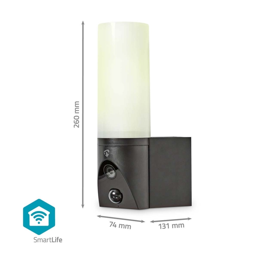 Cámara exterior inteligente SmartLife Full HD 1080p con iluminación LED Wi-Fi Tuya IP65