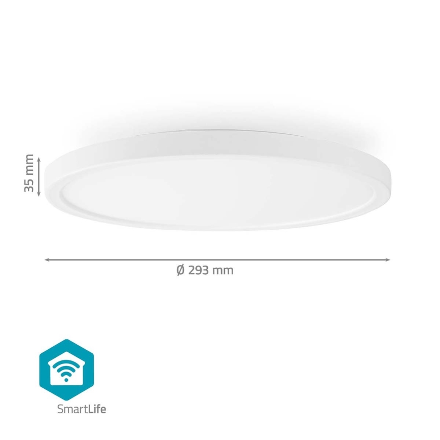 Plafón regulable RGBW SmartLife LED/18W/230V 2700-6500K Wi-Fi Tuya