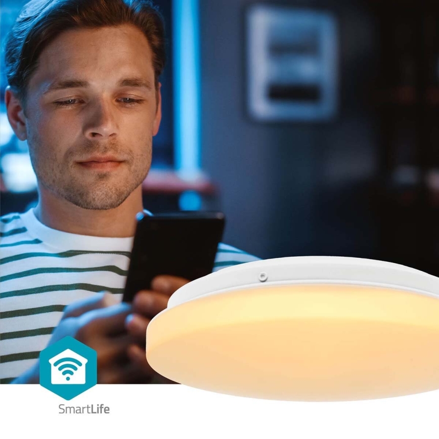 LED RGBW Plafón regulable para el baño SmartLife LED/18W/230V 2700-6500K IP44 Wi-Fi Tuya