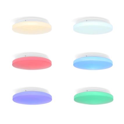 LED RGBW Plafón regulable para el baño SmartLife LED/18W/230V 2700-6500K IP44 Wi-Fi Tuya