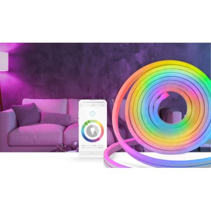 Cinta LED RGB regulable para exteriores SmartLife 6m LED/32W/230V Wi-Fi IP65 + mando a distancia