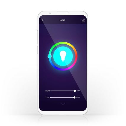 JUEGO 2xLED RGBW Bombilla regulable E27/9W/230 Wi-Fi 2700-6500K