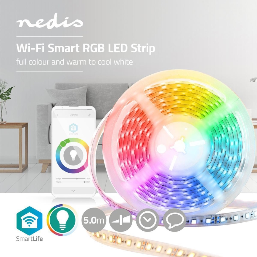 LED RGB Cinta de Wi-Fi inteligente LED/15W/230V 2700 - 6500K 5 m