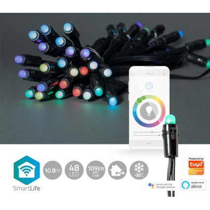 Cadena de Navidad 400xLED/8 funciones 25m IP65 Wi-Fi Tuya cálida