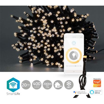 Cadena de Navidad 400xLED/8 funciones 25m IP65 Wi-Fi Tuya cálida